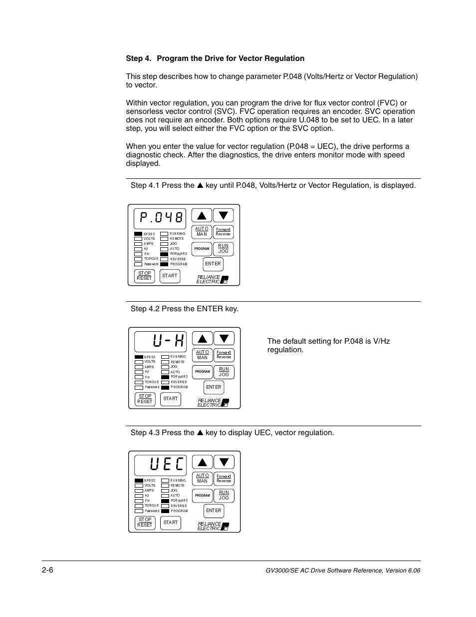 Rockwell Automation GV3000/SE AC Gen. Purpose and Vector Drive Software Start-Up and Ref. Manual User Manual | Page 44 / 232
