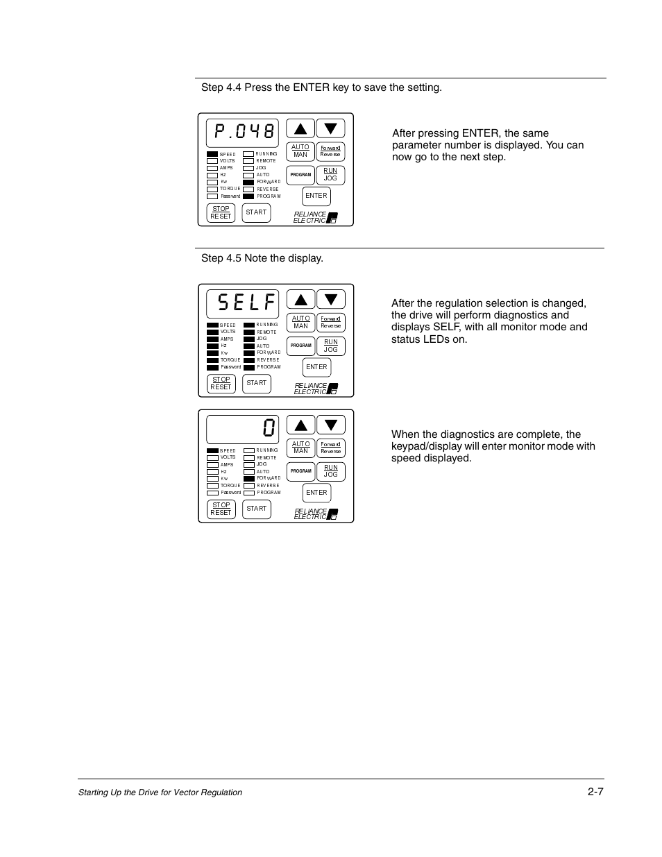 Vhoi | Rockwell Automation GV3000/SE AC Gen. Purpose and Vector Drive Software Start-Up and Ref. Manual User Manual | Page 45 / 232