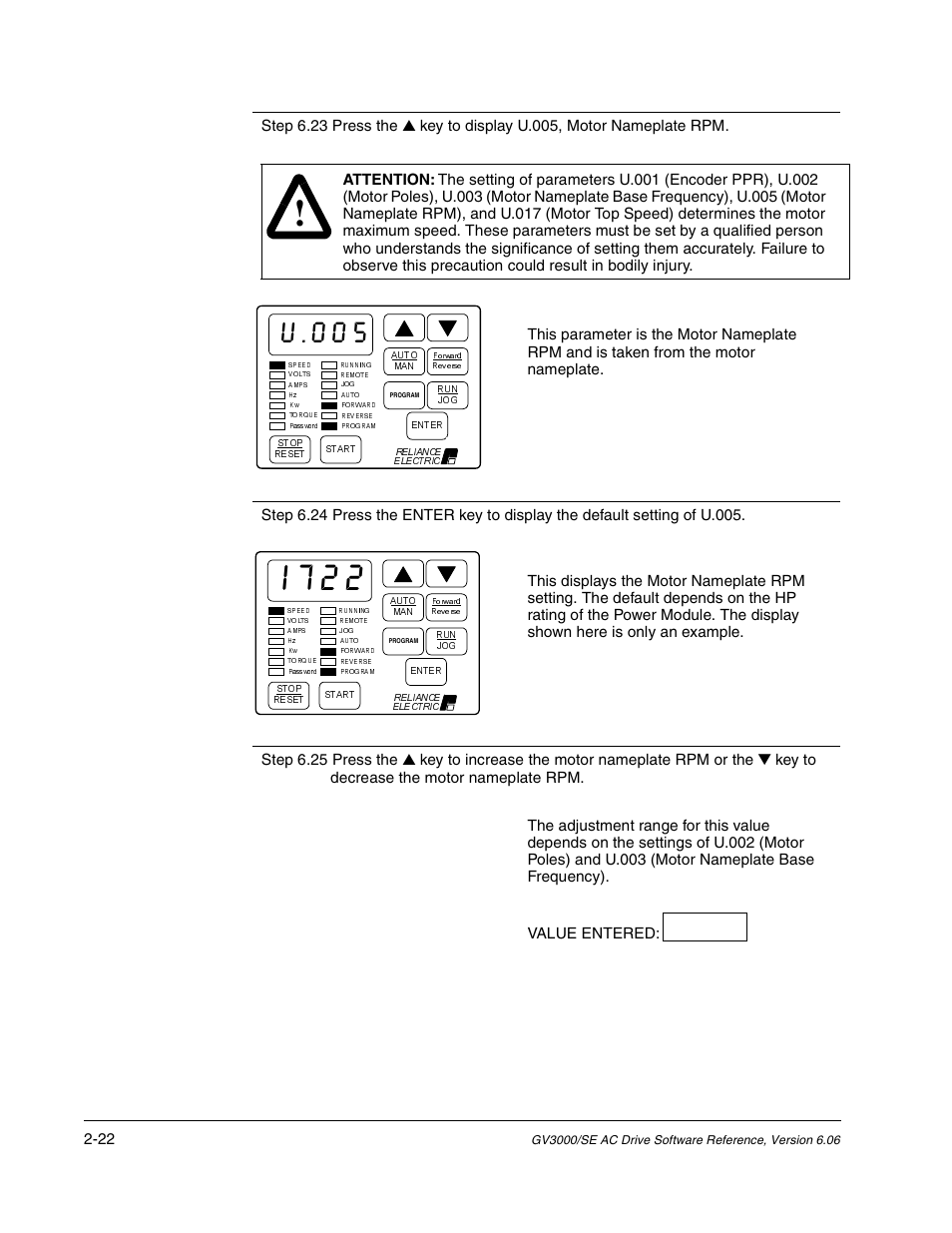 Rockwell Automation GV3000/SE AC Gen. Purpose and Vector Drive Software Start-Up and Ref. Manual User Manual | Page 60 / 232