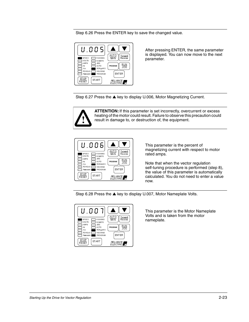 Rockwell Automation GV3000/SE AC Gen. Purpose and Vector Drive Software Start-Up and Ref. Manual User Manual | Page 61 / 232