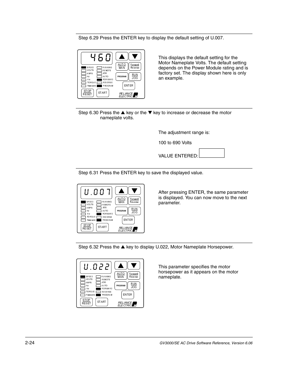 Rockwell Automation GV3000/SE AC Gen. Purpose and Vector Drive Software Start-Up and Ref. Manual User Manual | Page 62 / 232