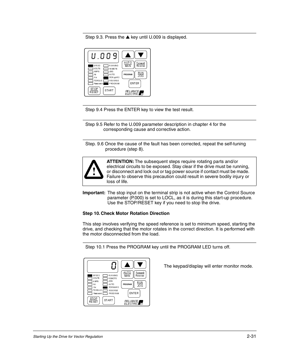 Rockwell Automation GV3000/SE AC Gen. Purpose and Vector Drive Software Start-Up and Ref. Manual User Manual | Page 69 / 232