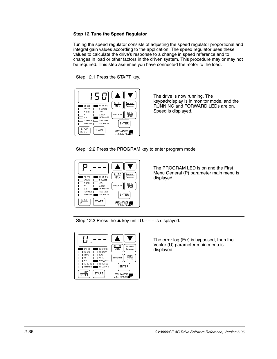 Rockwell Automation GV3000/SE AC Gen. Purpose and Vector Drive Software Start-Up and Ref. Manual User Manual | Page 74 / 232