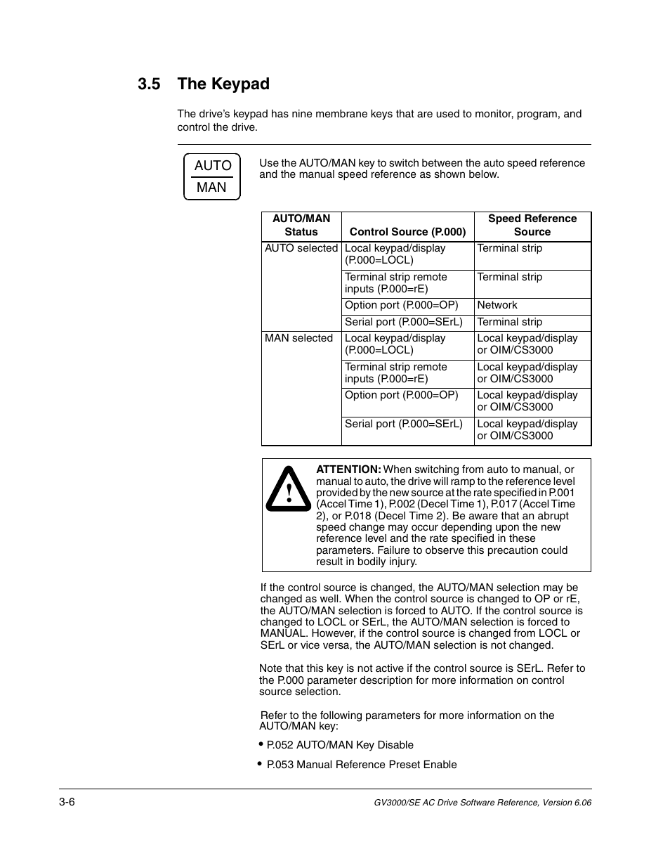 The keypad, 5 the keypad | Rockwell Automation GV3000/SE AC Gen. Purpose and Vector Drive Software Start-Up and Ref. Manual User Manual | Page 82 / 232