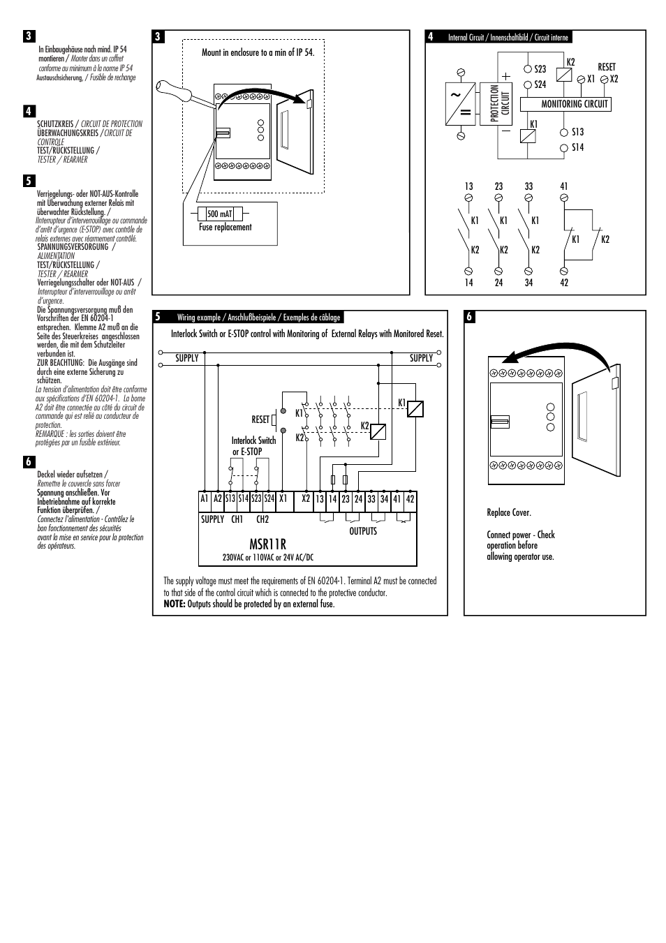 Msr11r | Rockwell Automation 440R MSR11R Minotaur Safety Relay User Manual | Page 2 / 4