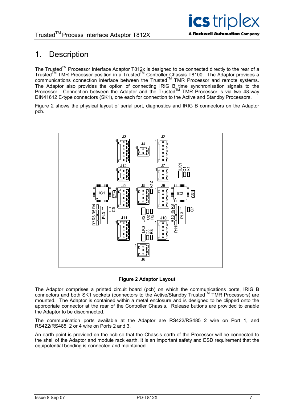 Rockwell Automation T812X Trusted Processor Interface Adaptor User Manual | Page 7 / 16