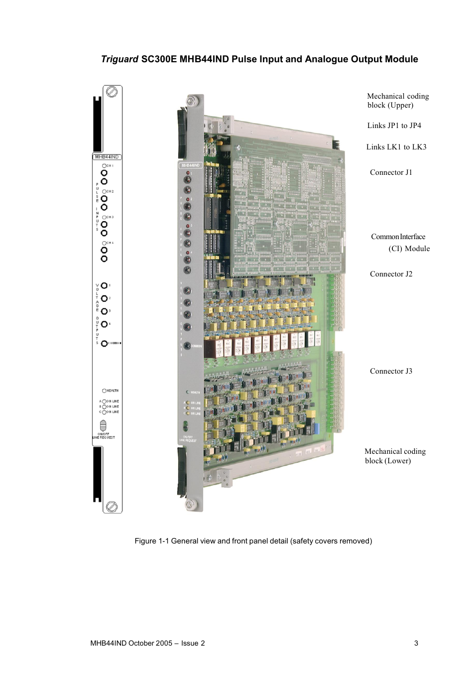 Rockwell Automation MHB44IND Pulse Input and Analogue Output Module User Manual | Page 3 / 20