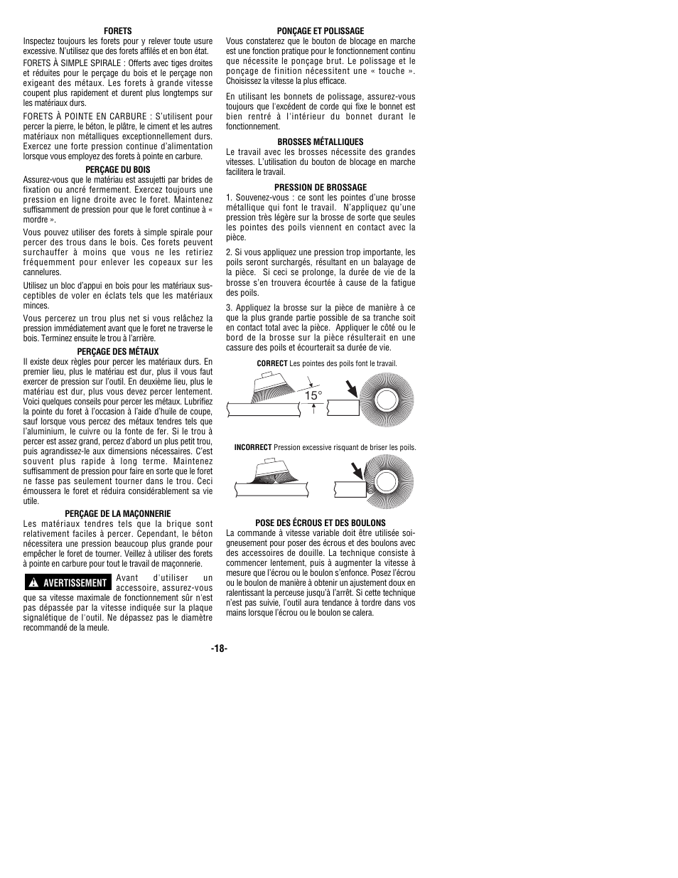 Bosch 1011VSR User Manual | Page 18 / 32