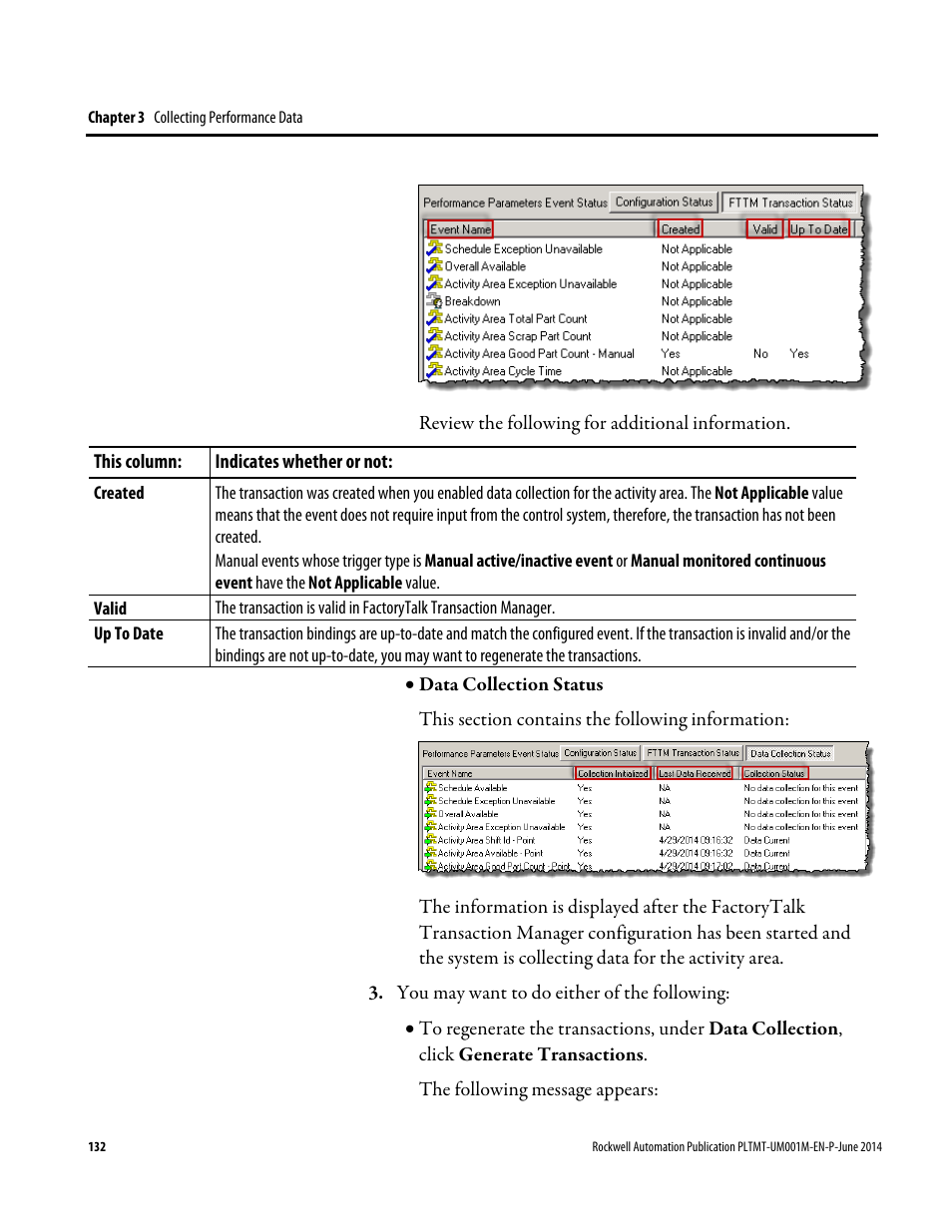 Rockwell Automation FactoryTalk Metrics User Guide User Manual | Page 132 / 272