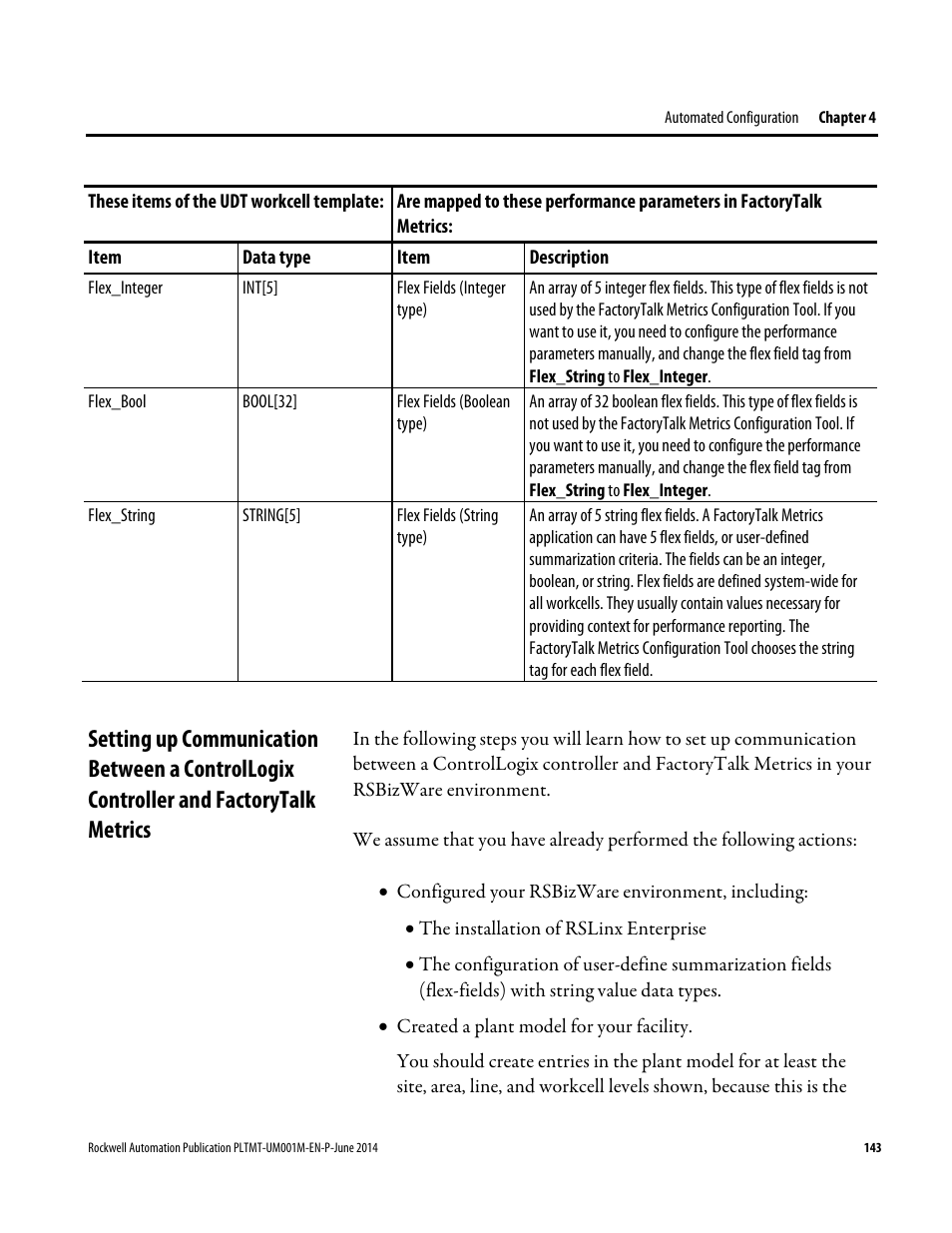 Rockwell Automation FactoryTalk Metrics User Guide User Manual | Page 143 / 272