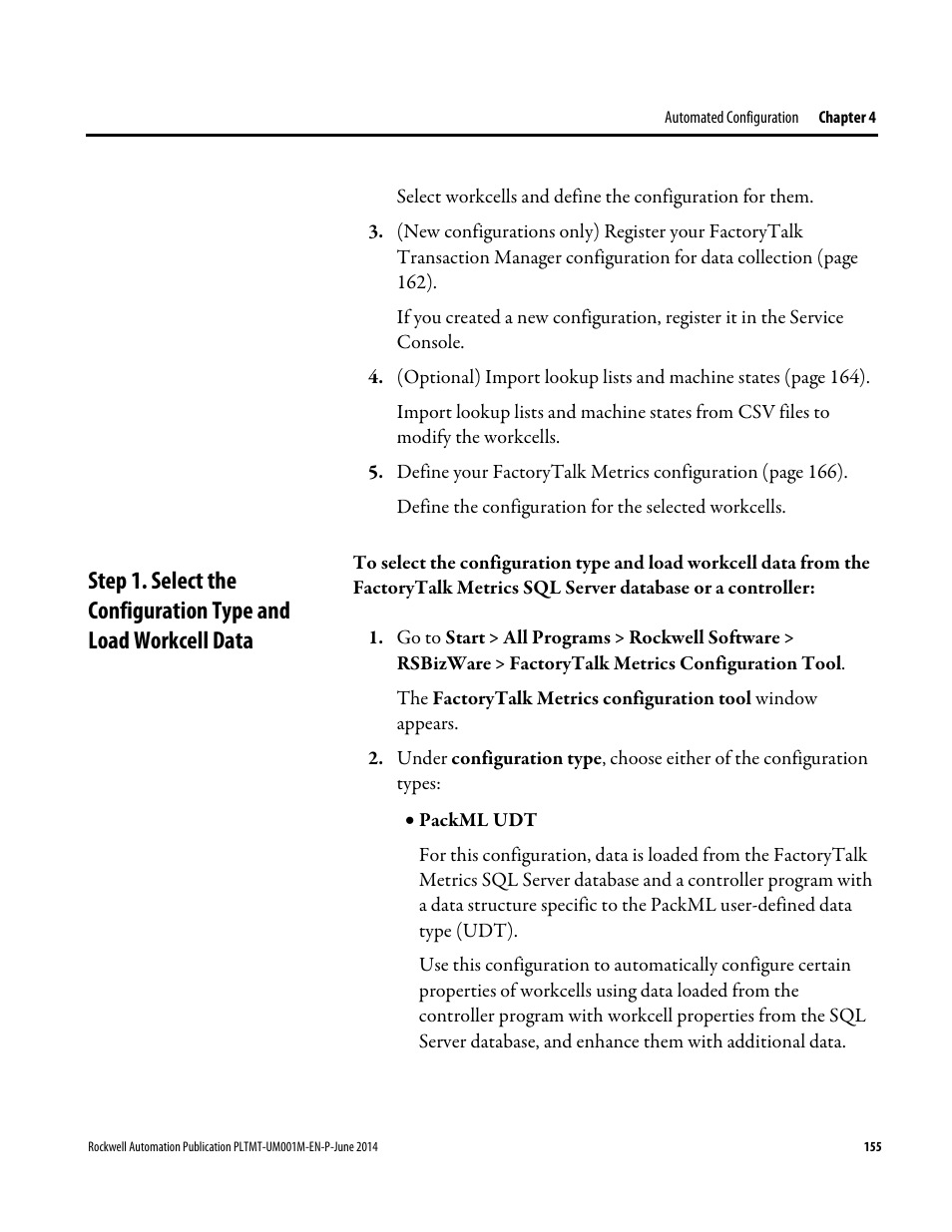 Rockwell Automation FactoryTalk Metrics User Guide User Manual | Page 155 / 272