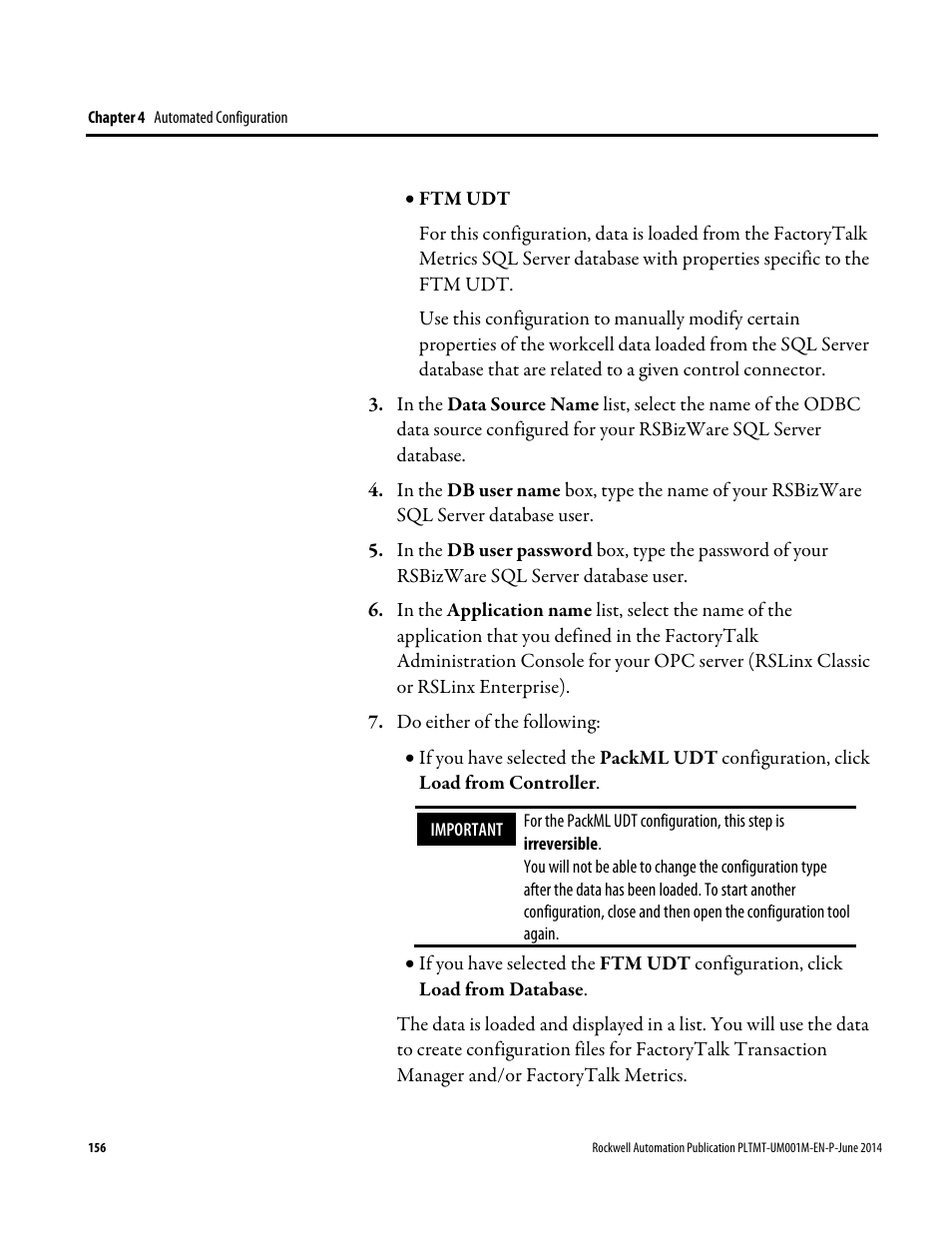 Rockwell Automation FactoryTalk Metrics User Guide User Manual | Page 156 / 272