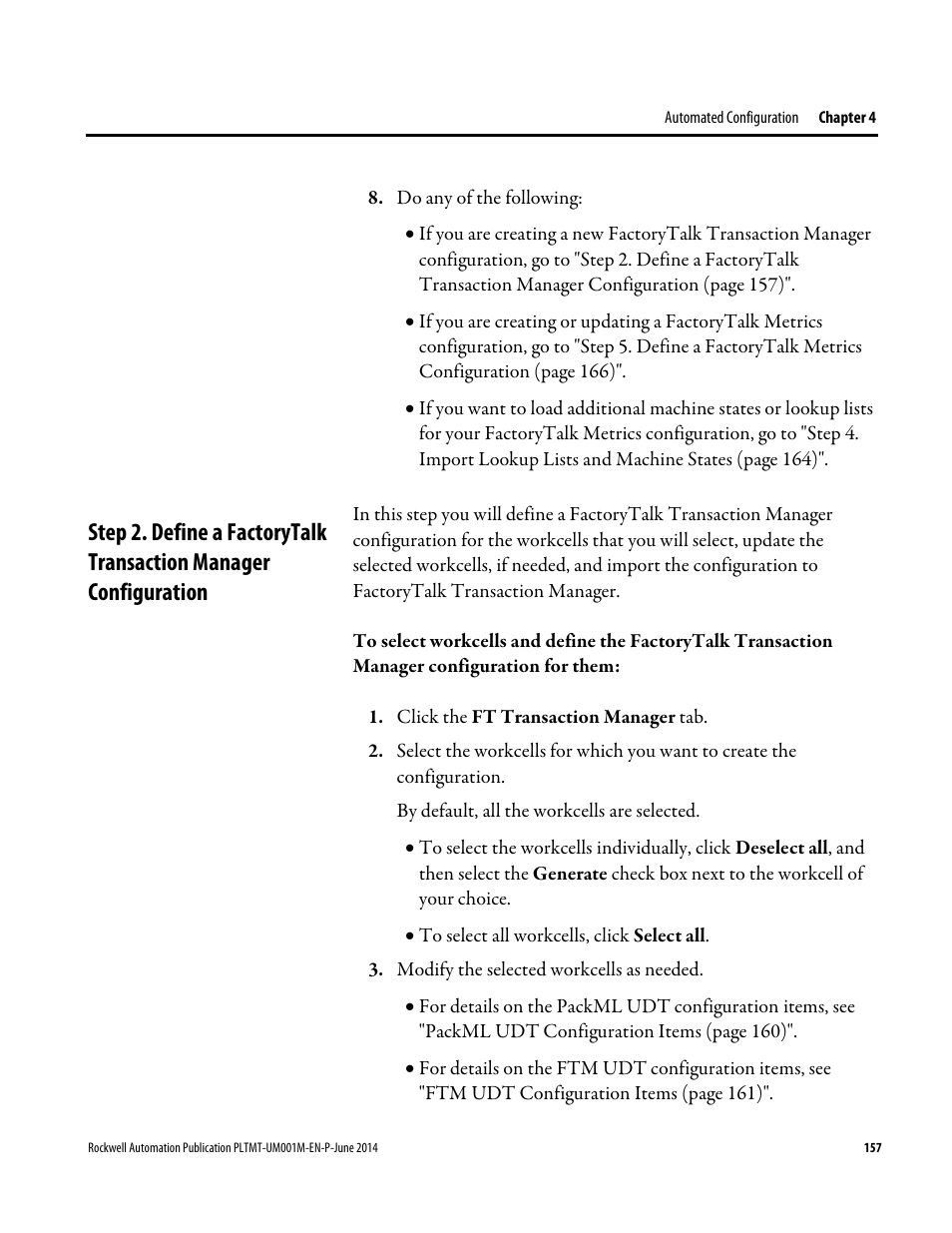 Rockwell Automation FactoryTalk Metrics User Guide User Manual | Page 157 / 272
