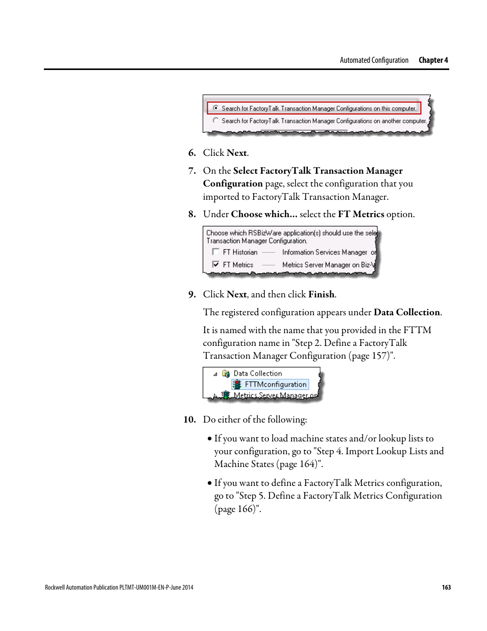 Rockwell Automation FactoryTalk Metrics User Guide User Manual | Page 163 / 272