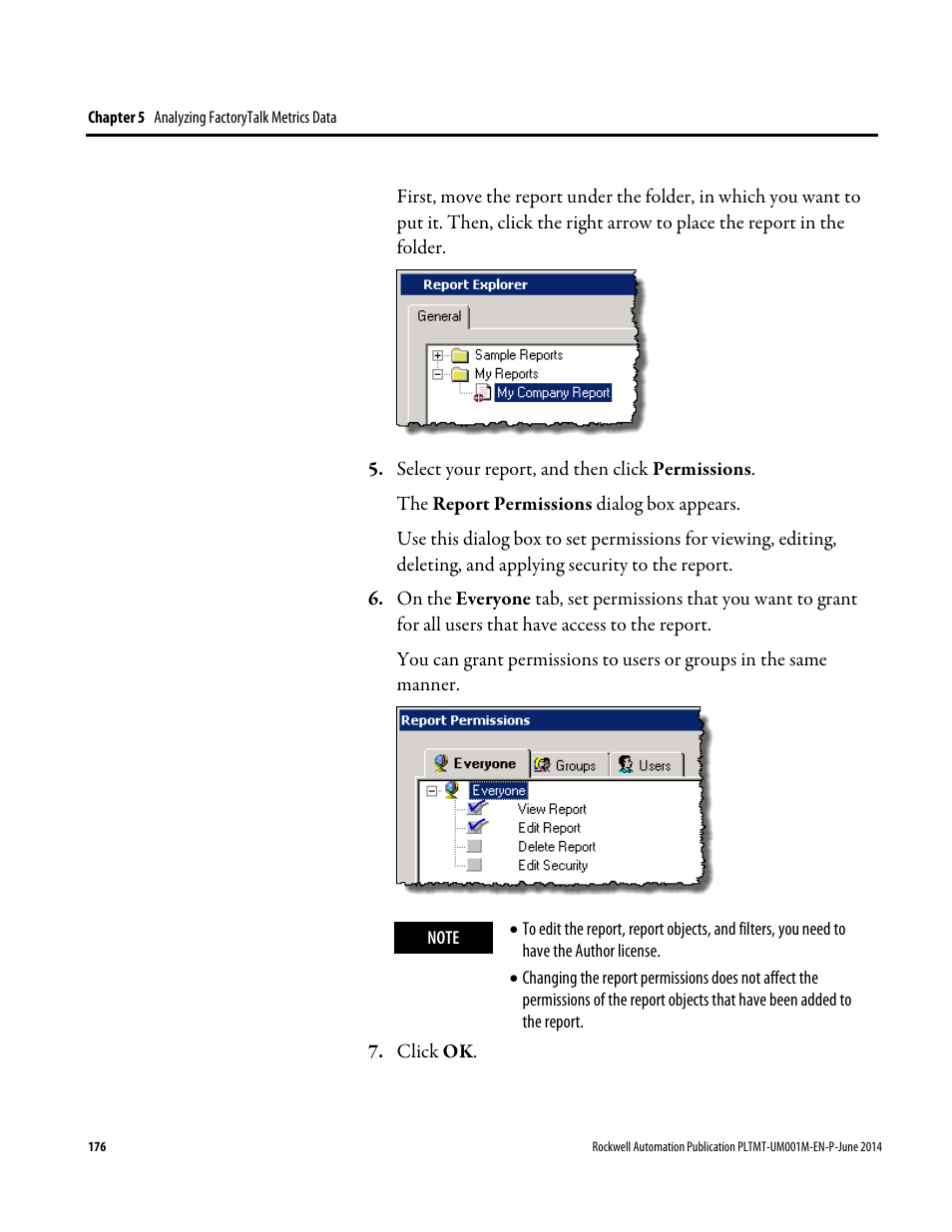 Rockwell Automation FactoryTalk Metrics User Guide User Manual | Page 176 / 272