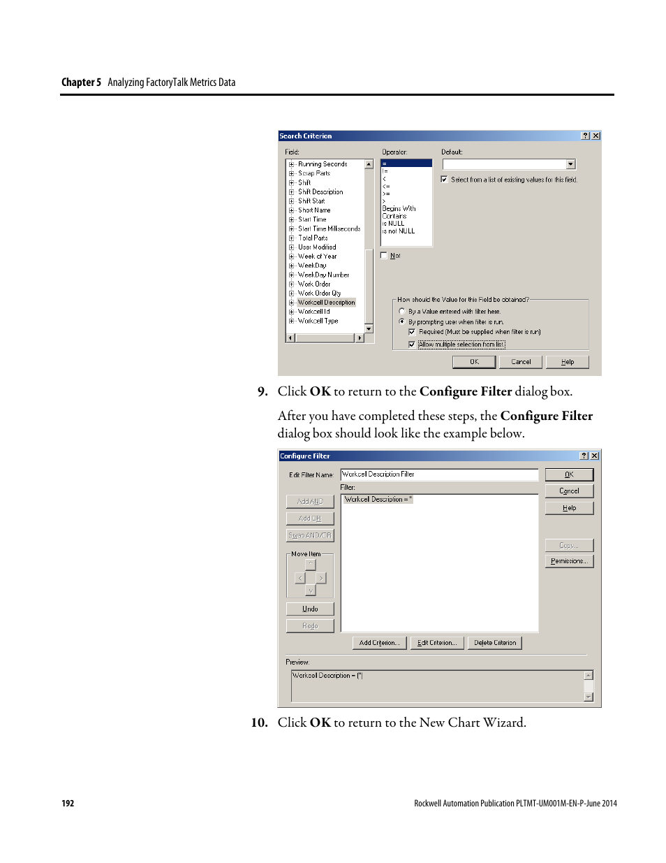 Rockwell Automation FactoryTalk Metrics User Guide User Manual | Page 192 / 272