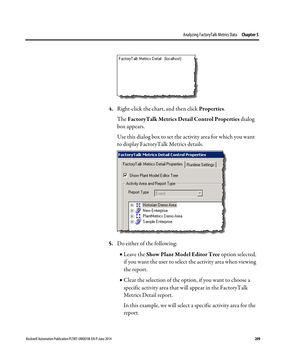 Rockwell Automation FactoryTalk Metrics User Guide User Manual | Page 209 / 272