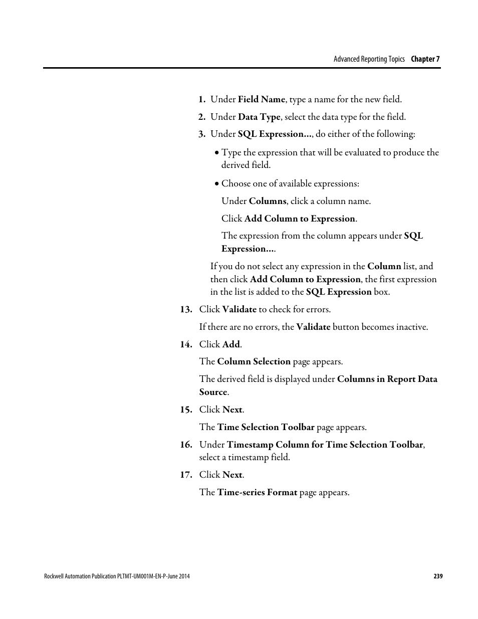 Rockwell Automation FactoryTalk Metrics User Guide User Manual | Page 239 / 272