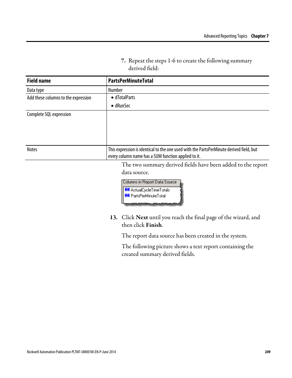 Rockwell Automation FactoryTalk Metrics User Guide User Manual | Page 249 / 272