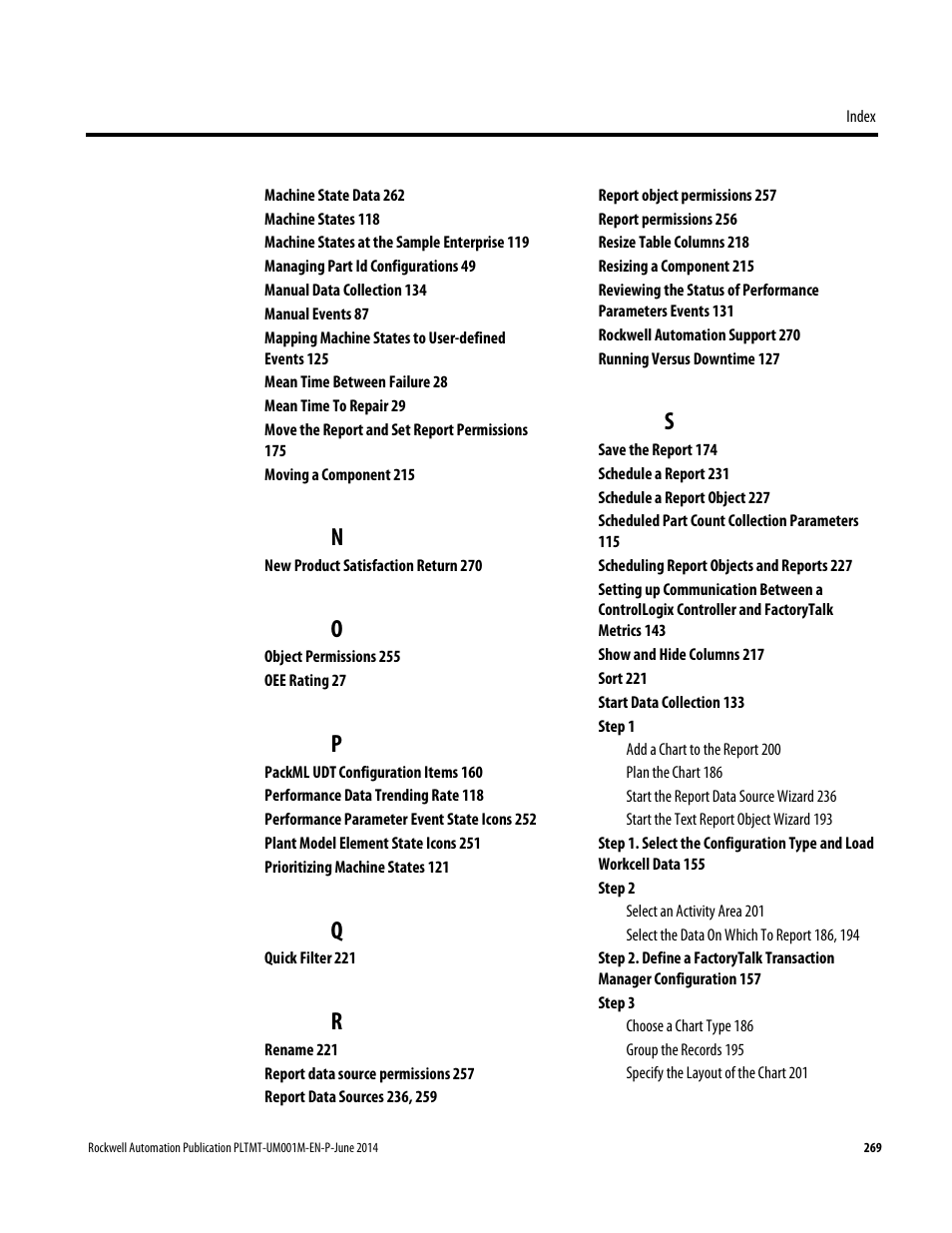 Rockwell Automation FactoryTalk Metrics User Guide User Manual | Page 269 / 272