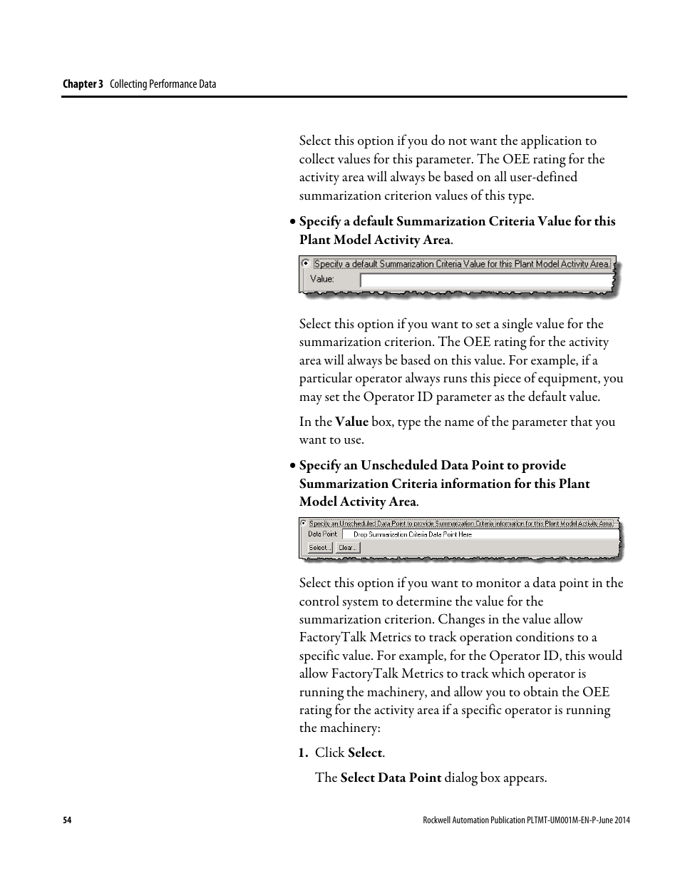 Rockwell Automation FactoryTalk Metrics User Guide User Manual | Page 54 / 272