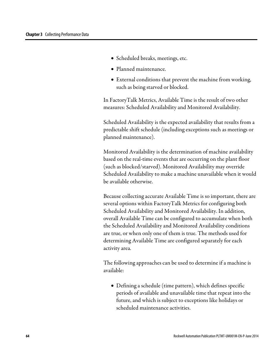 Rockwell Automation FactoryTalk Metrics User Guide User Manual | Page 64 / 272