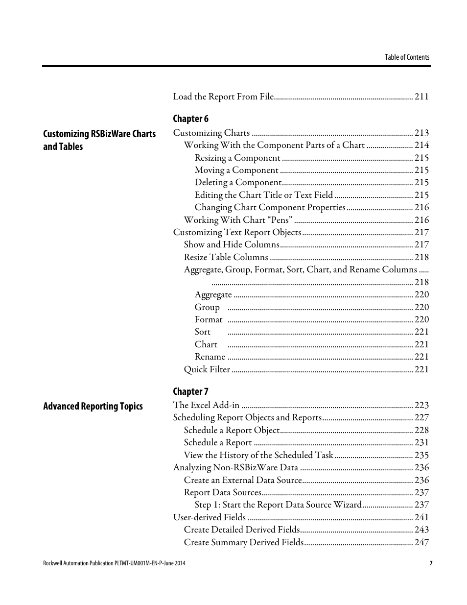 Rockwell Automation FactoryTalk Metrics User Guide User Manual | Page 7 / 272