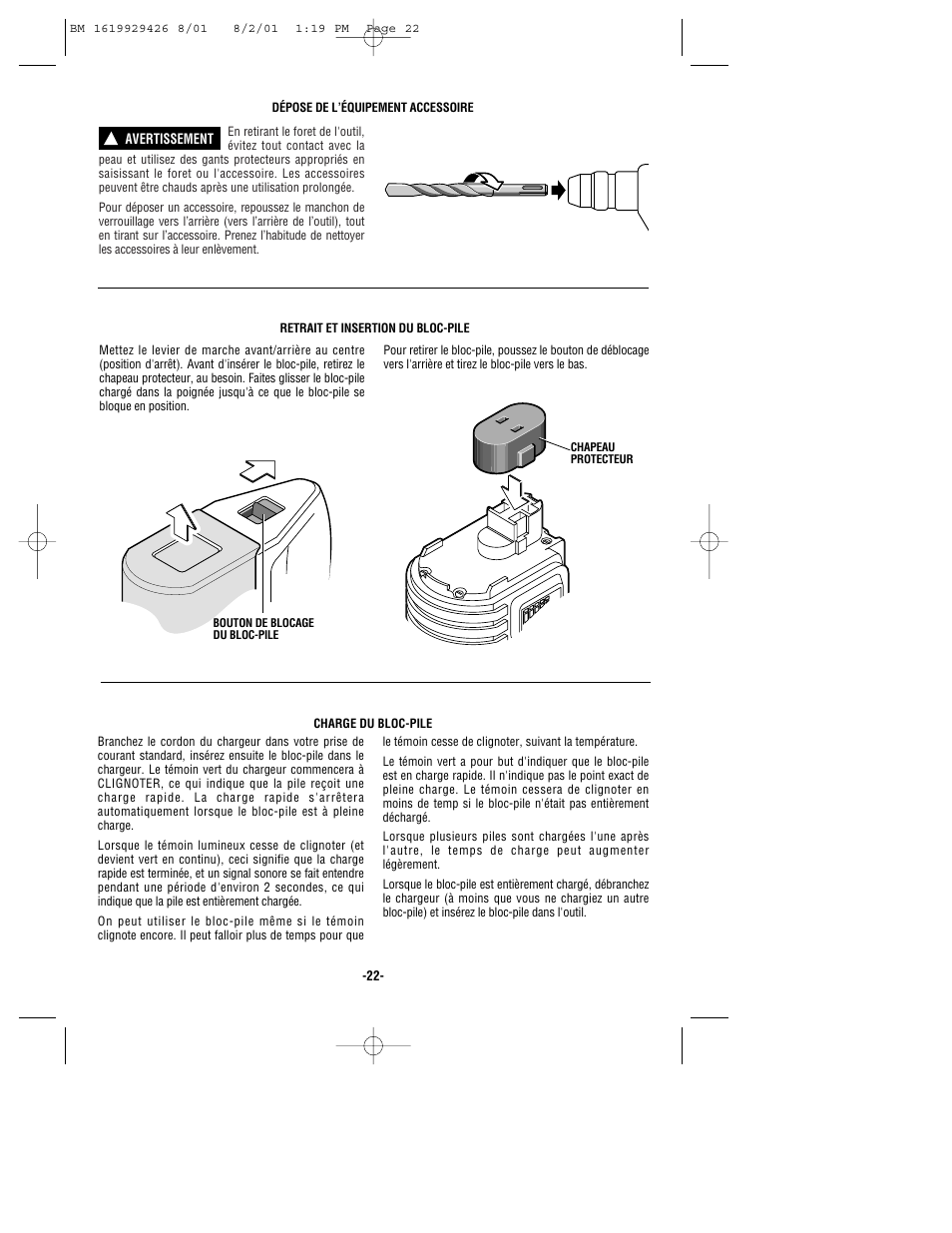 Bosch cordless hammer User Manual | Page 22 / 40