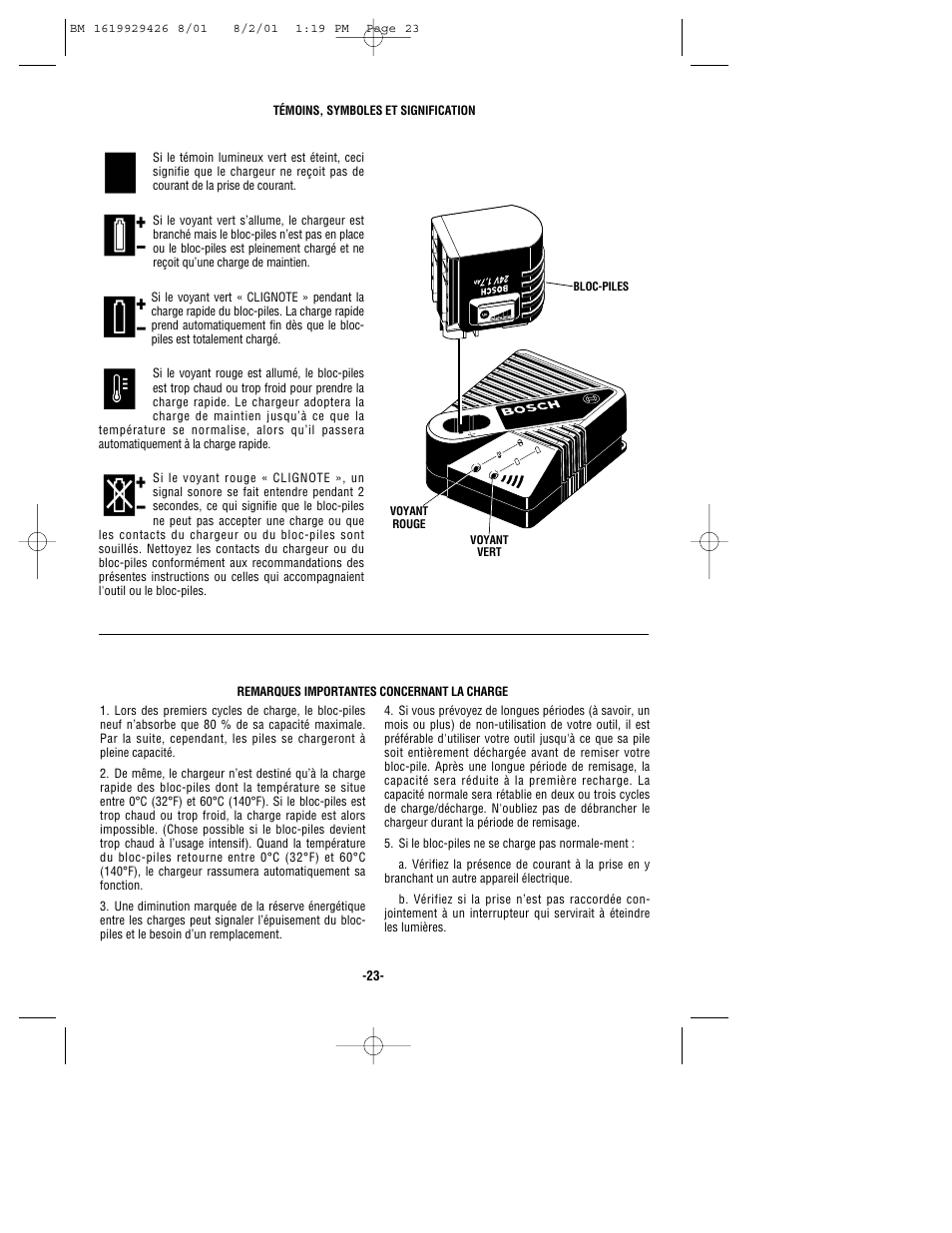 Bosch cordless hammer User Manual | Page 23 / 40