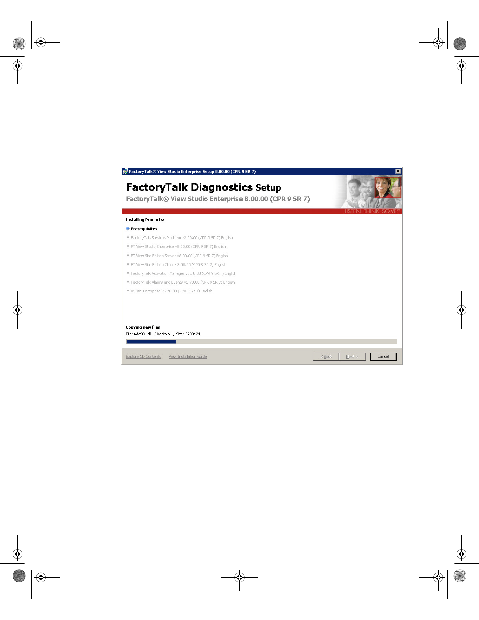Installation of selected software | Rockwell Automation FactoryTalk View Site Edition Installation Guide User Manual | Page 61 / 173