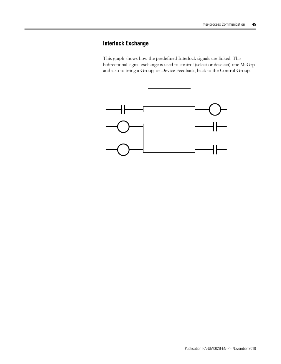 Interlock exchange | Rockwell Automation MMCL Using the Mining, Mineral, and Cement Library (MMCL) in RSLogix 5000 Appli User Manual | Page 45 / 62