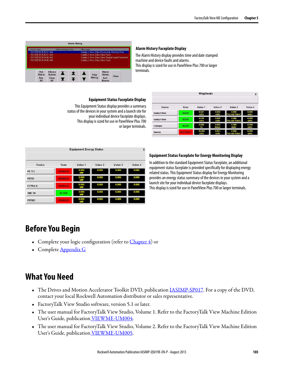Before you begin, What you need, Before you begin what you need | Rockwell Automation 193 Drives and Motion Accelerator Toolkit Quick Start User Manual | Page 103 / 356