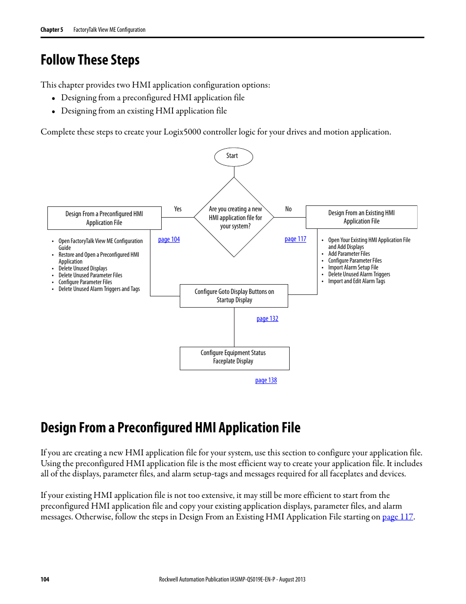 Follow these steps, Design from a preconfigured hmi application file | Rockwell Automation 193 Drives and Motion Accelerator Toolkit Quick Start User Manual | Page 104 / 356