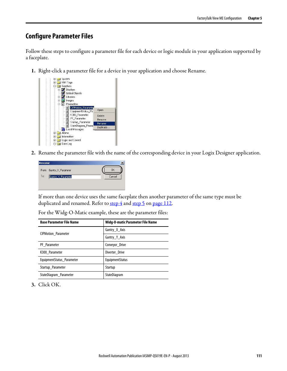 Configure parameter files | Rockwell Automation 193 Drives and Motion Accelerator Toolkit Quick Start User Manual | Page 111 / 356