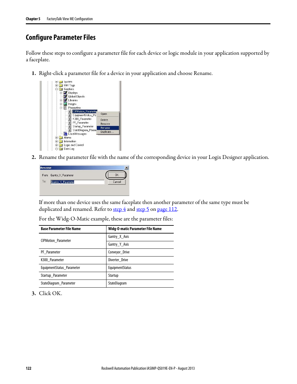 Configure parameter files | Rockwell Automation 193 Drives and Motion Accelerator Toolkit Quick Start User Manual | Page 122 / 356