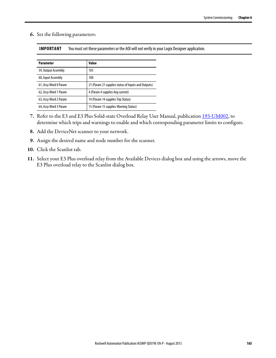 Rockwell Automation 193 Drives and Motion Accelerator Toolkit Quick Start User Manual | Page 165 / 356