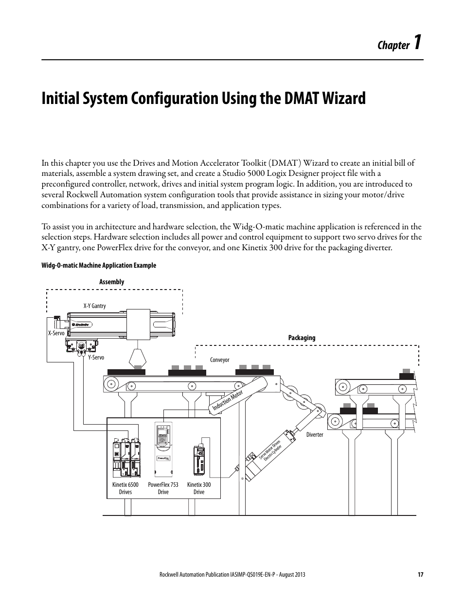 Chapter 1, Initial system configuration using the dmat wizard, Chapter | Rockwell Automation 193 Drives and Motion Accelerator Toolkit Quick Start User Manual | Page 17 / 356