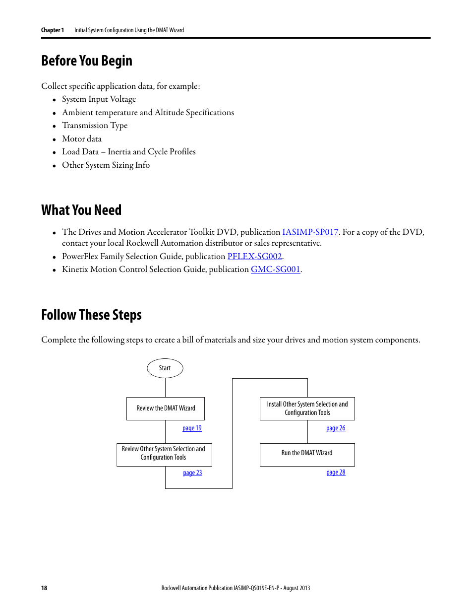 Before you begin, What you need, Follow these steps | Before you begin what you need follow these steps | Rockwell Automation 193 Drives and Motion Accelerator Toolkit Quick Start User Manual | Page 18 / 356