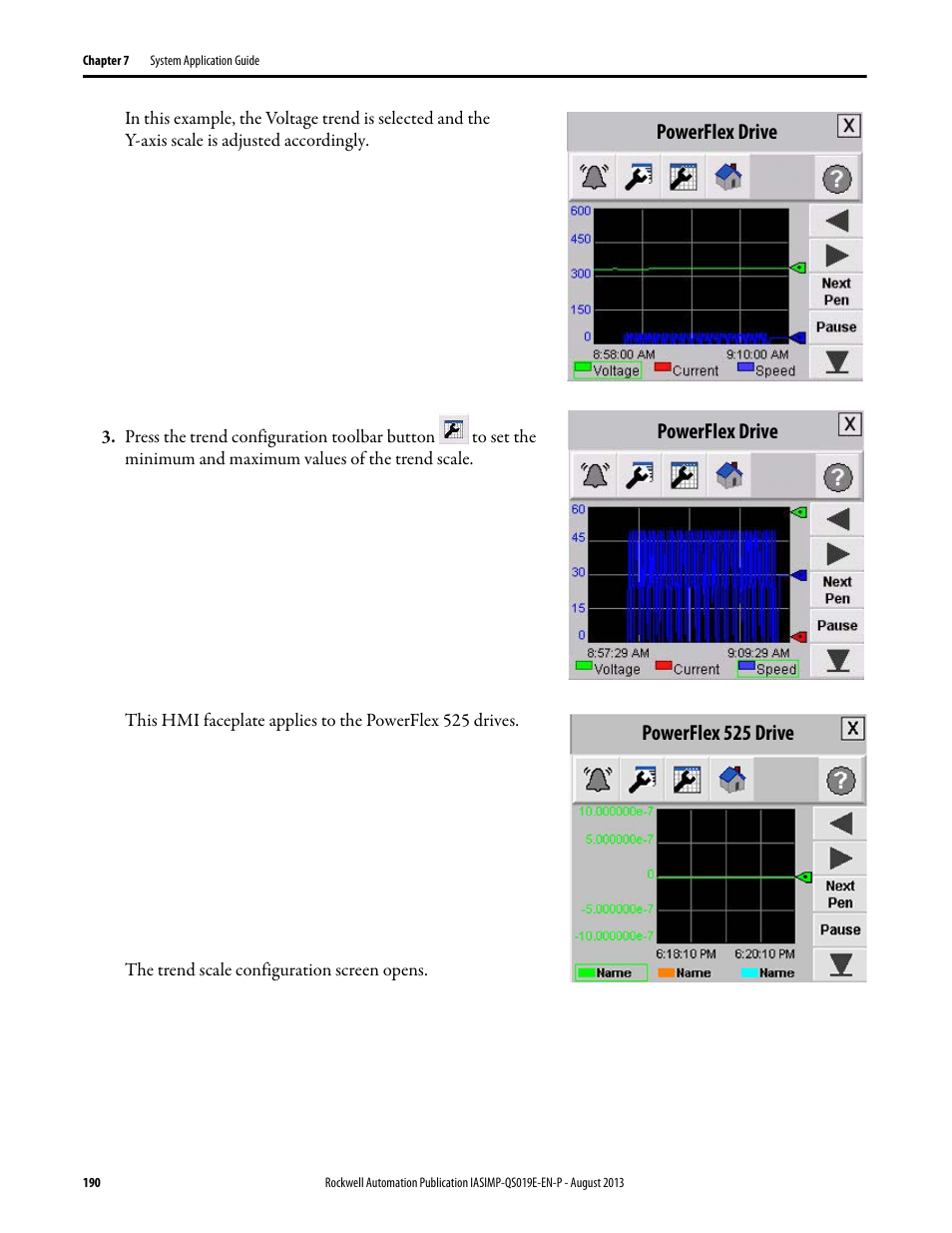 Powerflex drive, Powerflex drive powerflex 525 drive | Rockwell Automation 193 Drives and Motion Accelerator Toolkit Quick Start User Manual | Page 190 / 356