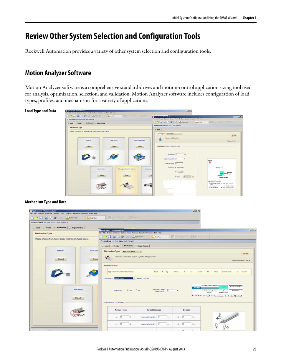 Motion analyzer software, Review other system selection and, Configuration tools | Rockwell Automation 193 Drives and Motion Accelerator Toolkit Quick Start User Manual | Page 23 / 356