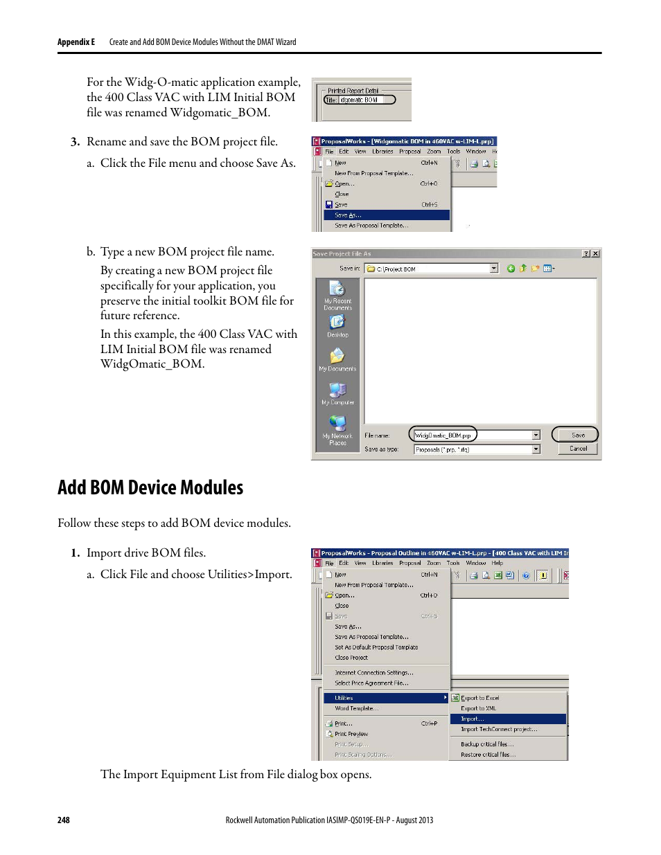 Add bom device modules | Rockwell Automation 193 Drives and Motion Accelerator Toolkit Quick Start User Manual | Page 248 / 356