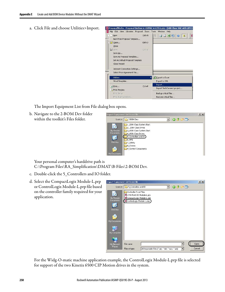 Rockwell Automation 193 Drives and Motion Accelerator Toolkit Quick Start User Manual | Page 250 / 356