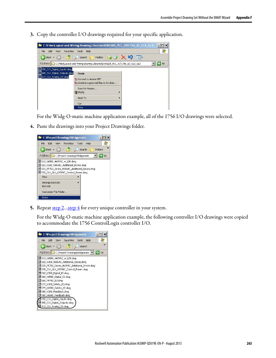 Rockwell Automation 193 Drives and Motion Accelerator Toolkit Quick Start User Manual | Page 263 / 356