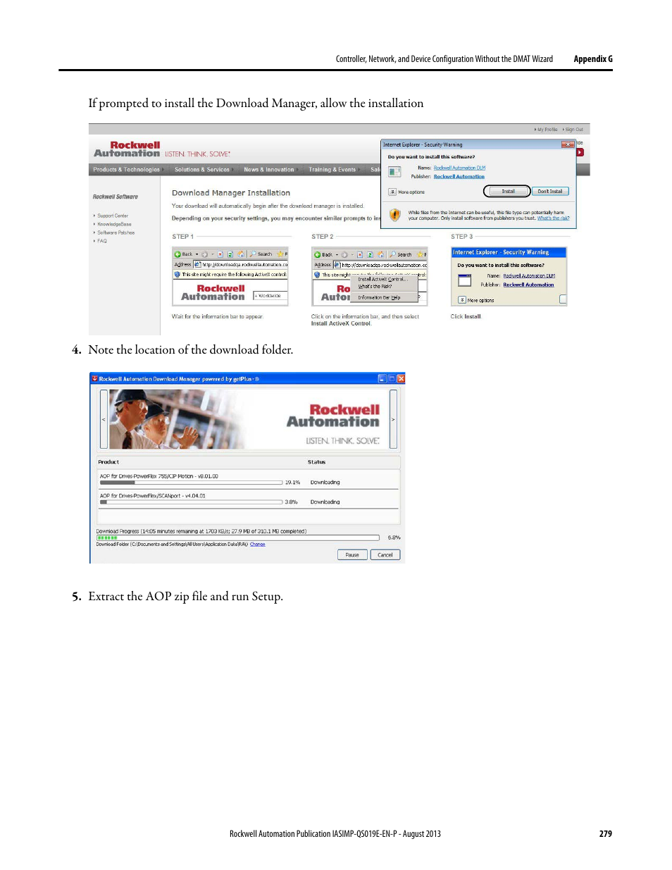 Rockwell Automation 193 Drives and Motion Accelerator Toolkit Quick Start User Manual | Page 279 / 356