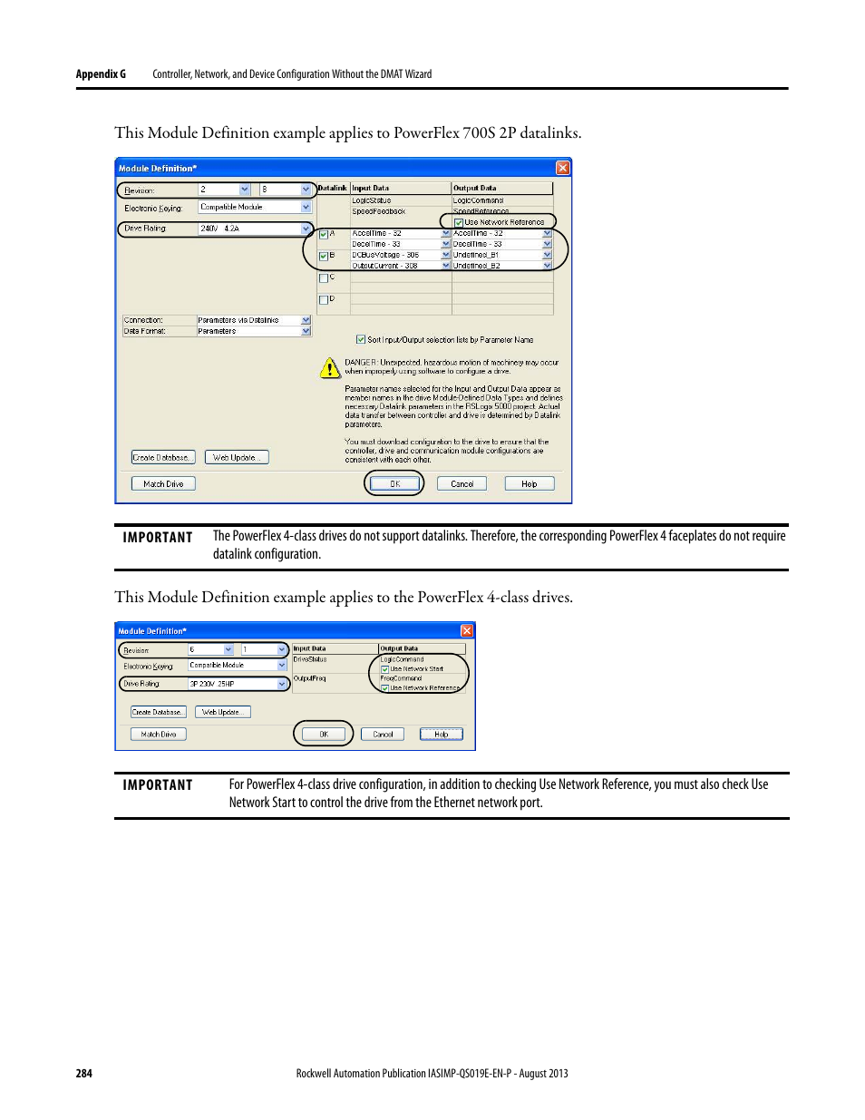 Rockwell Automation 193 Drives and Motion Accelerator Toolkit Quick Start User Manual | Page 284 / 356