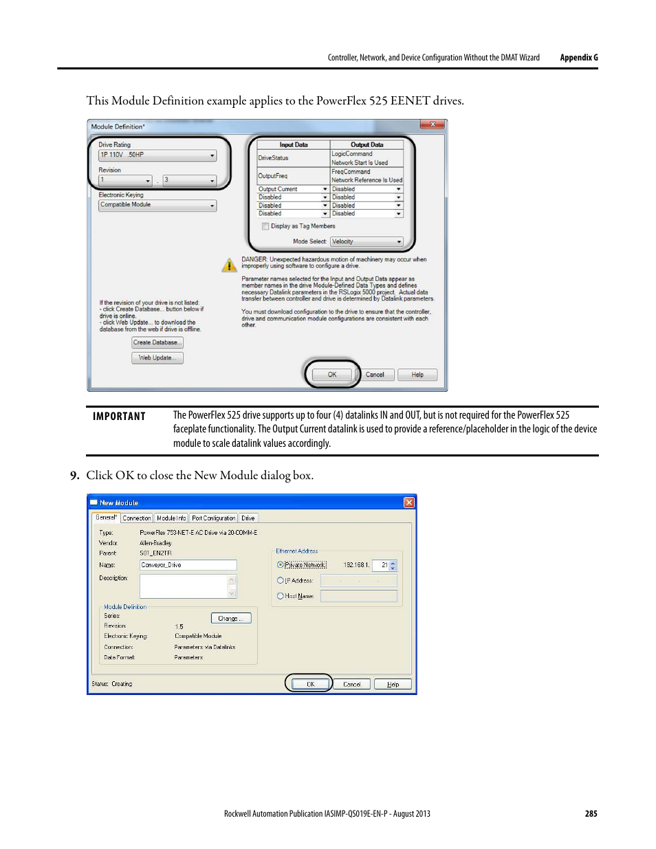Rockwell Automation 193 Drives and Motion Accelerator Toolkit Quick Start User Manual | Page 285 / 356
