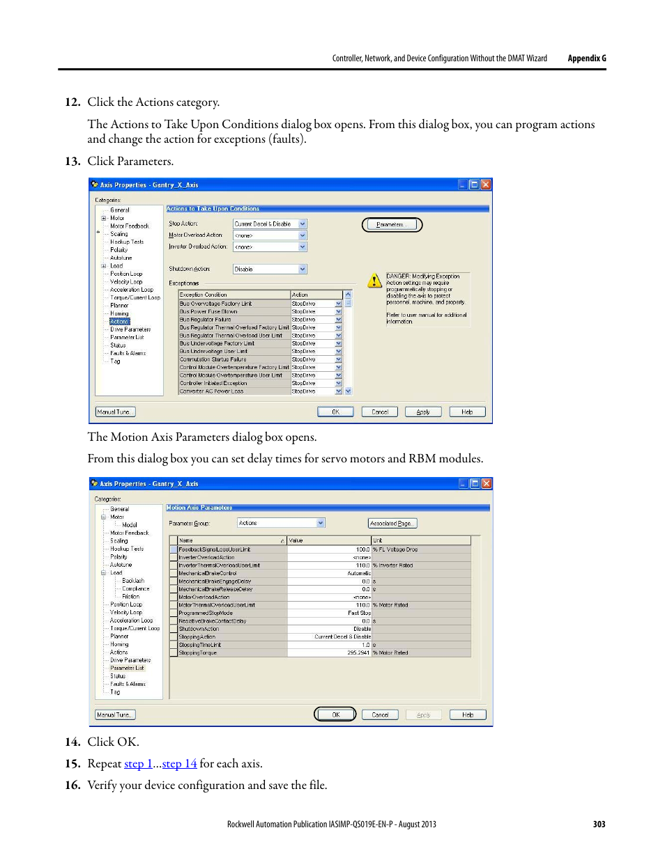 Rockwell Automation 193 Drives and Motion Accelerator Toolkit Quick Start User Manual | Page 303 / 356