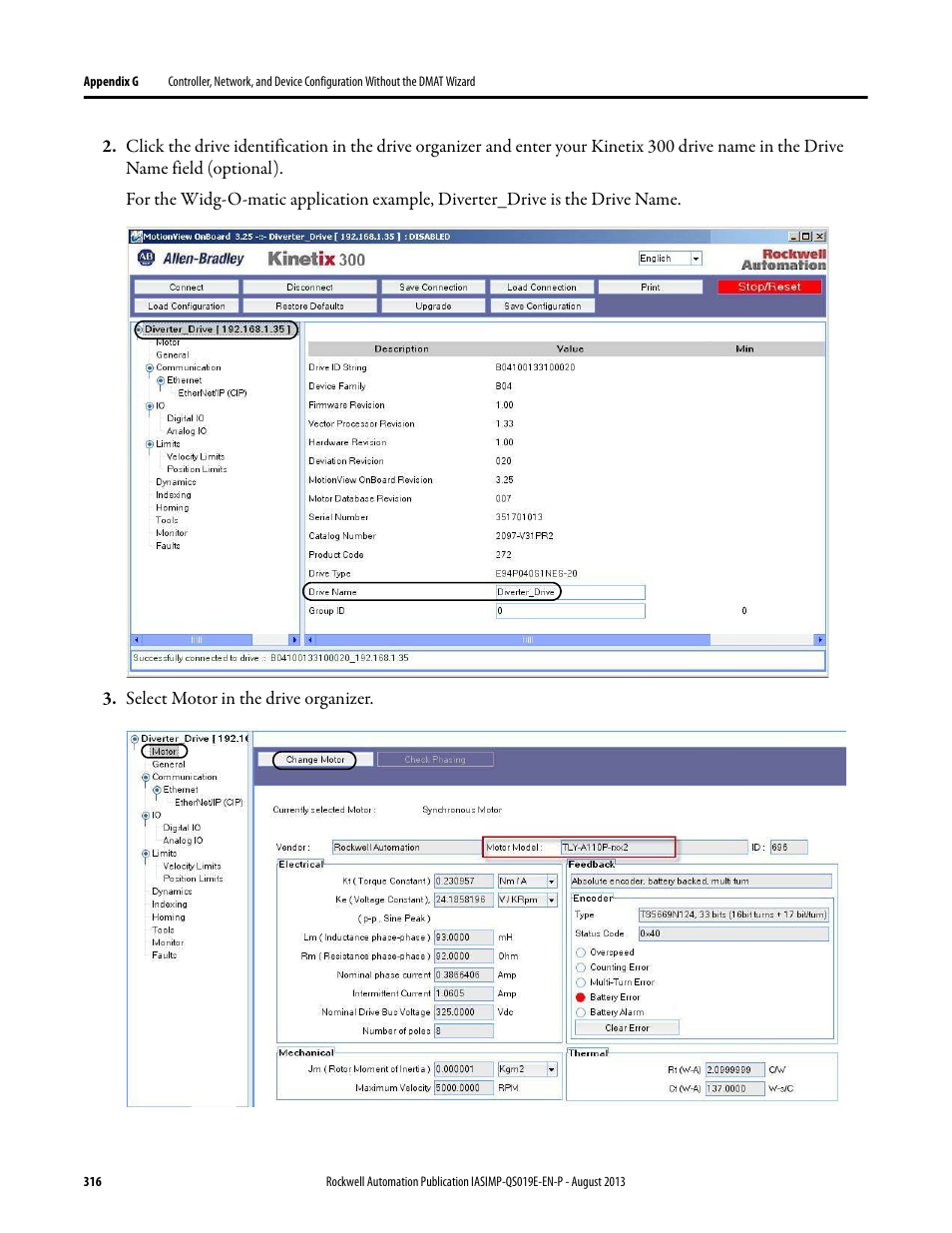 Rockwell Automation 193 Drives and Motion Accelerator Toolkit Quick Start User Manual | Page 316 / 356