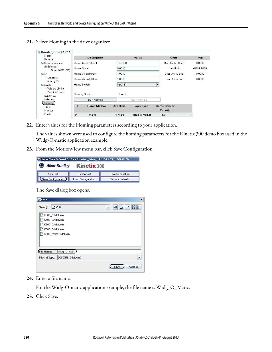 Rockwell Automation 193 Drives and Motion Accelerator Toolkit Quick Start User Manual | Page 320 / 356