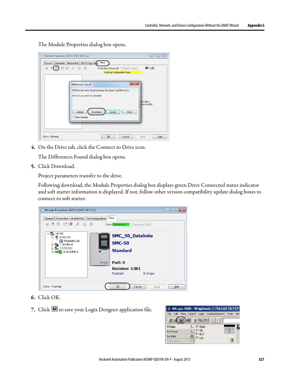 Rockwell Automation 193 Drives and Motion Accelerator Toolkit Quick Start User Manual | Page 327 / 356